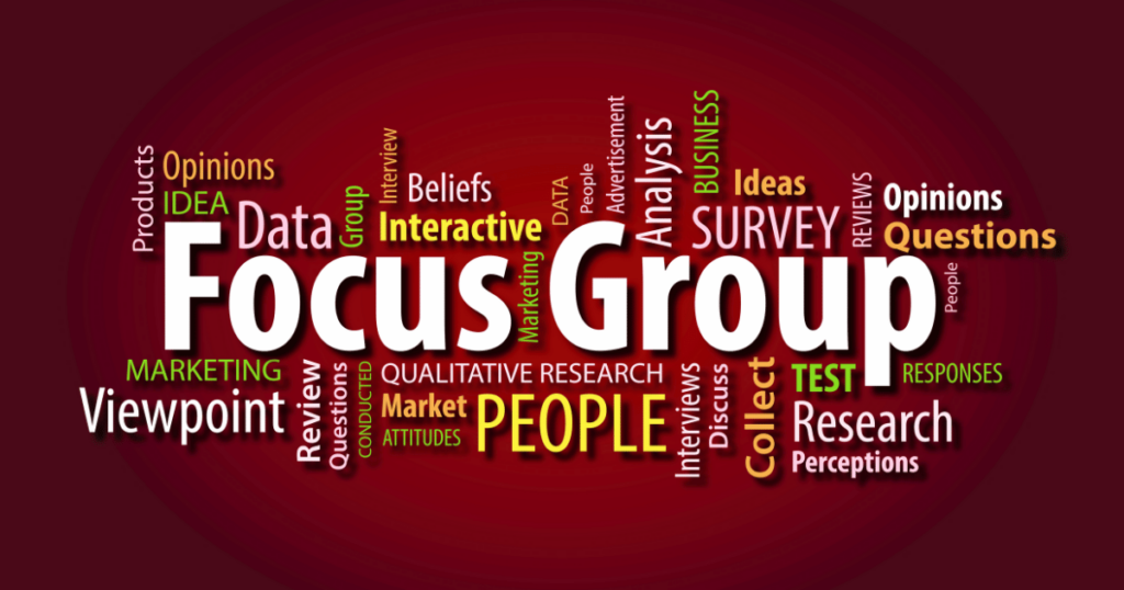 Focus group word cloud - Sense lab Leeds
